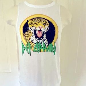 Chaser Def Leopard tank top
